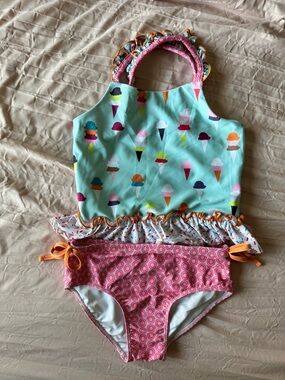 Cheeky plum popsicle Tankini set 7Y
